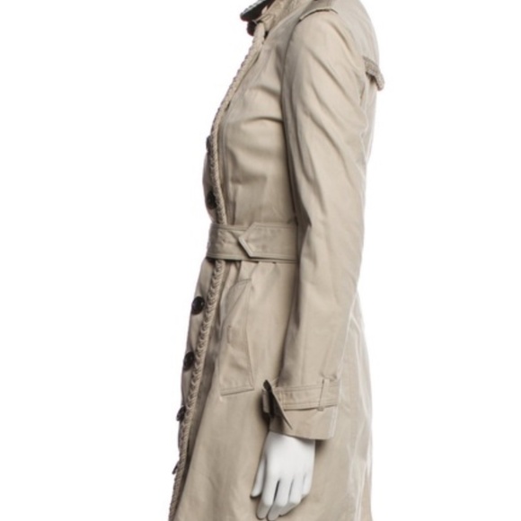🔥🔥BURBERRY GABARDINE ROPE TRIM TRENCH COAT-SPECIAL EDITION🔥🔥 - Picture 4 of 9